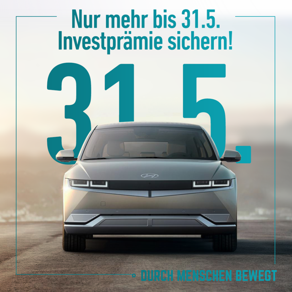 2021/05 Investitionsprämie nur mehr bis 31.05.