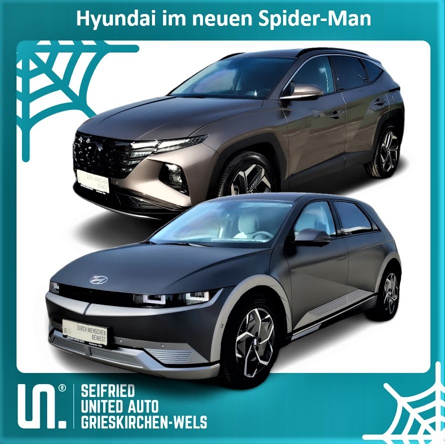 2021/11 IONIQ 5 und TUCSON im neuen Spider-Man